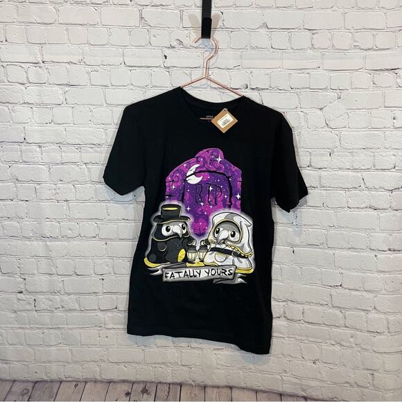 Attic Salt Fatally Yours Plague Doctor Halloween Graphic T-Shirt - Picture 1 of 3